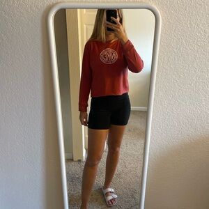 Raw hem Nike crop crewneck